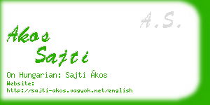 akos sajti business card